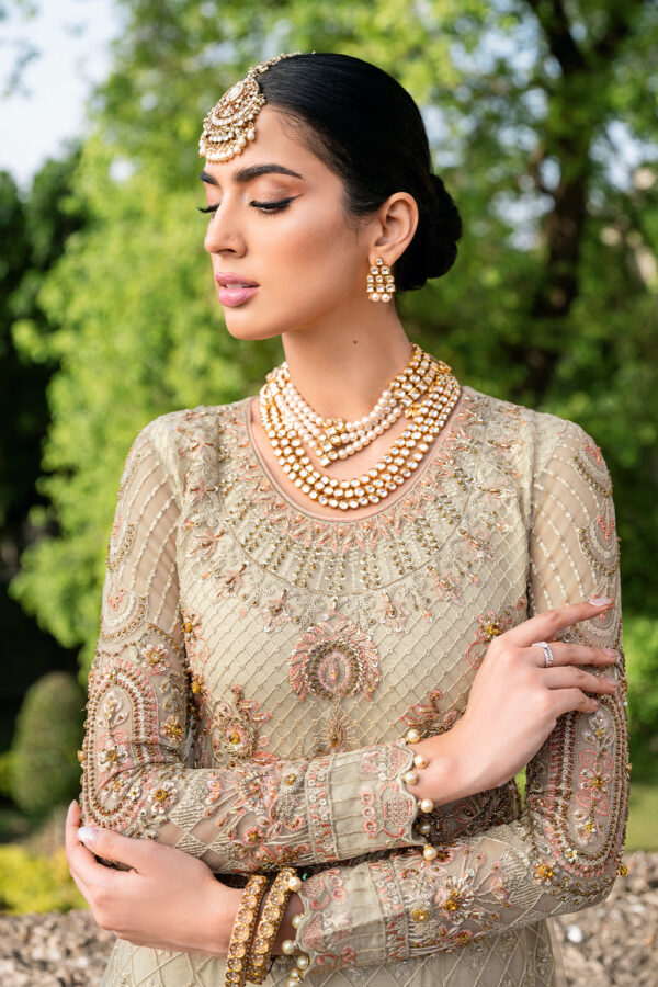 H-202 Ramsha Unstitched Luxury Wedding Collection - Image 6