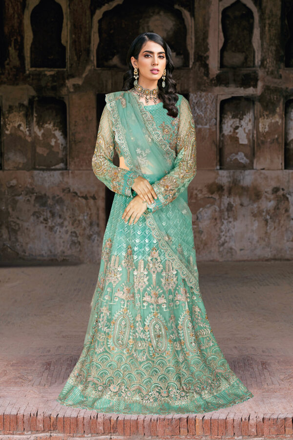 H-202 Ramsha Unstitched Luxury Wedding Collection - Image 3